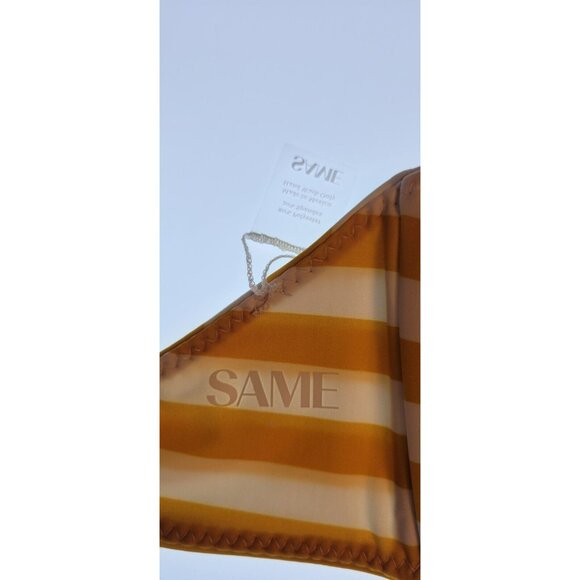 SAME LOS ANGELES Set 2pc Bikiny Swim Top Large Bottom High Weist Knotted Bandeu - Picture 9 of 11